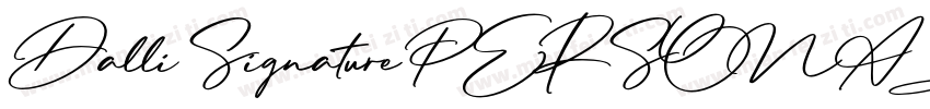 Dalli Signature PERSONAL USE ON字体转换